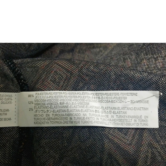 Zara Trafaluc Fall Winter Collection ~Size M~Red/Blue Geometric Print Dress. - Picture 5 of 12